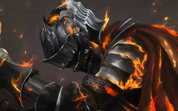 armor warrior knight video game Dark Souls III Soul of Cinder HD Desktop Wallpaper | Background Image