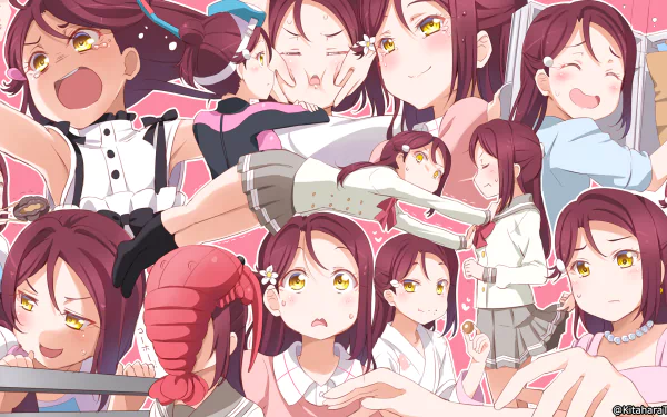 Riko Sakurauchi Anime Love Live! Sunshine!! HD Desktop Wallpaper | Background Image