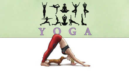 yoga Comic Harley Quinn HD Desktop Wallpaper | Background Image