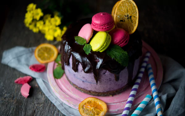 macaron still life chocolate pastry food cake HD Desktop Wallpaper | Background Image
