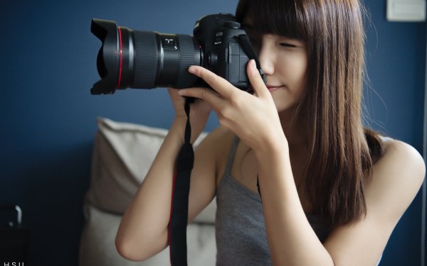 Women Asian Camera Canon HD Wallpaper | Background Image