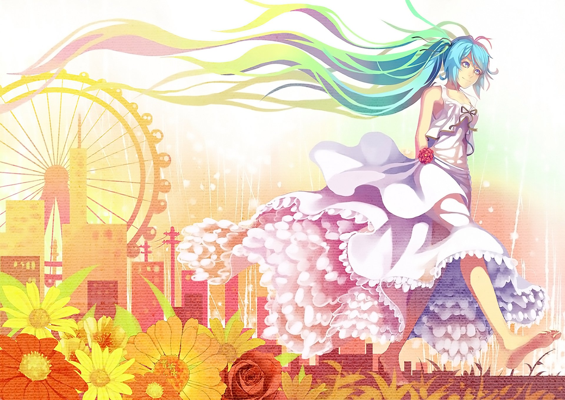 Download Hatsune Miku Anime Vocaloid HD Wallpaper by MadYY
