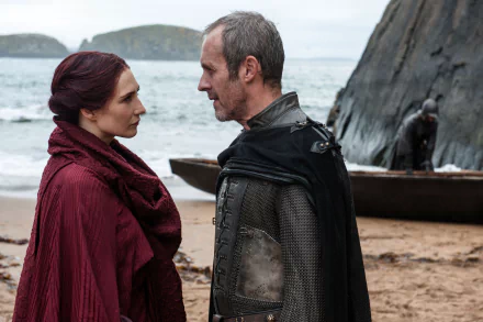Stephen Dillane Stannis Baratheon Carice van Houten Melisandre (Game of Thrones) TV Show Game Of Thrones HD Desktop Wallpaper | Background Image