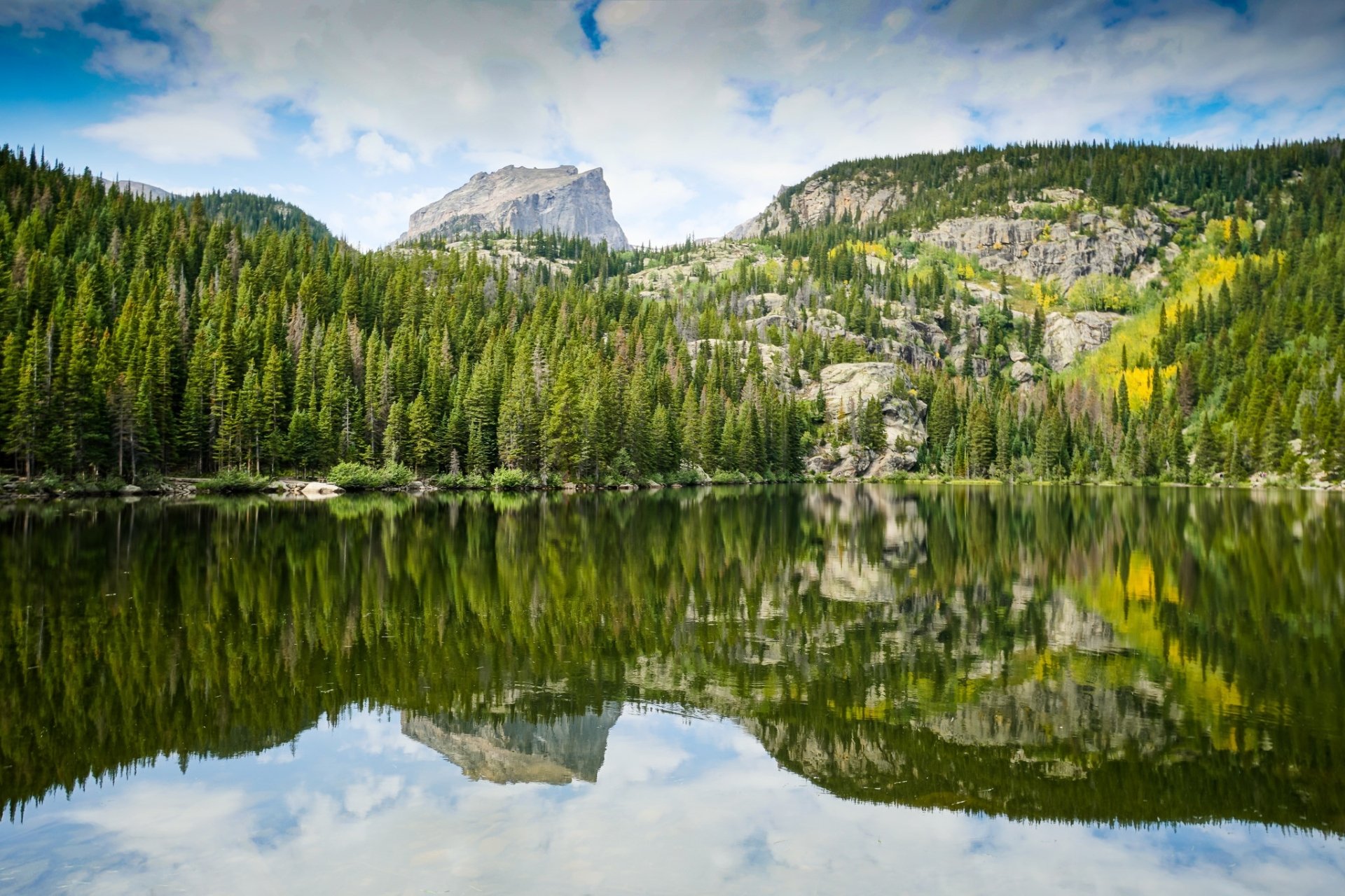 Download Forest Lake Nature Reflection HD Wallpaper | 2048x1365 ...