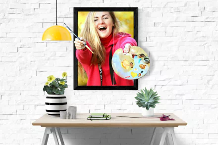  Girl with Paint Palette by Alexas_Fotos