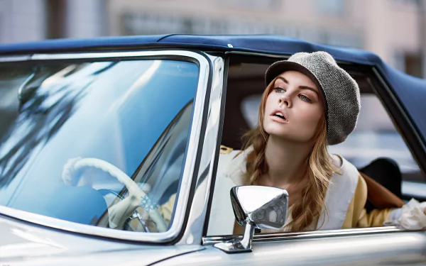 hat blonde Russian model woman Anastasiya Scheglova HD Desktop Wallpaper | Background Image
