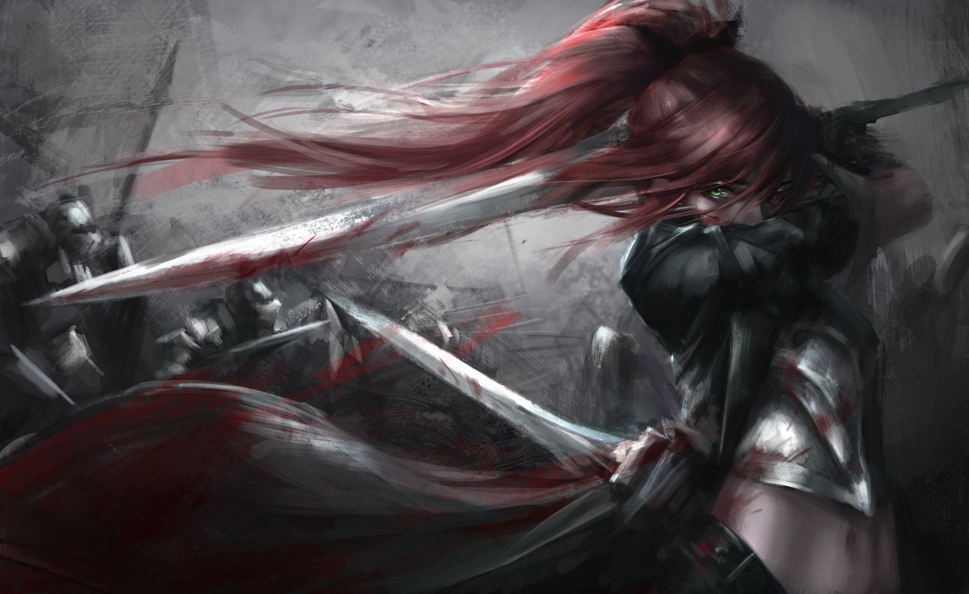 Red Haired Woman Warrior   4K Ultra HD Wallpaper By Dnjswns183