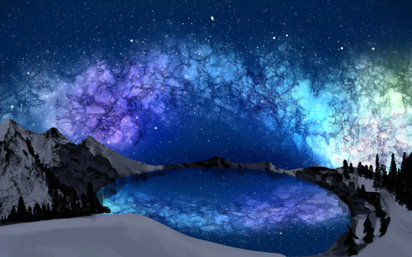 starry sky shooting star Anime Original HD Desktop Wallpaper | Background Image