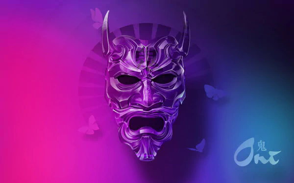 oni artistic mask HD Desktop Wallpaper | Background Image