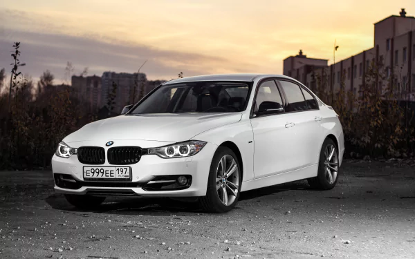 white car car BMW vehicle BMW 3 Series HD Desktop Wallpaper | Background Image
