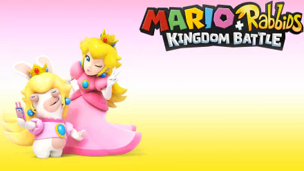  Mario + Rabbids Kingdom Battle Peach &amp; Rabbid Peach Wallpaper