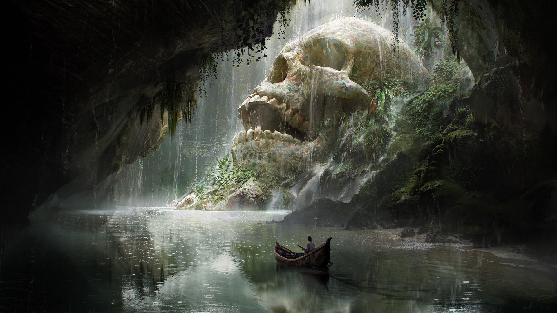 Rowing to Skull Island by Quentin Mabille