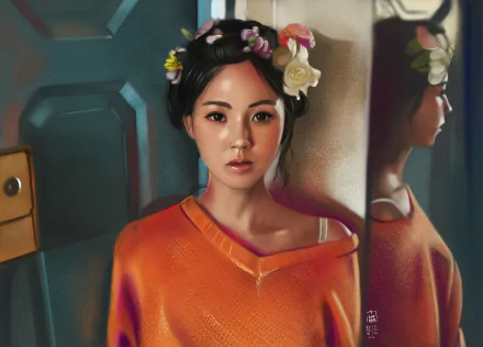  Portrait of a Girl by Yaşar VURDEM