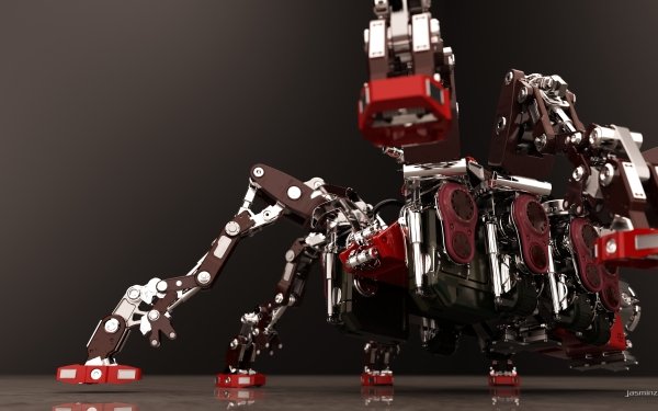 Sci Fi Robot 3D CGI High Tech Machine HD Wallpaper | Background Image