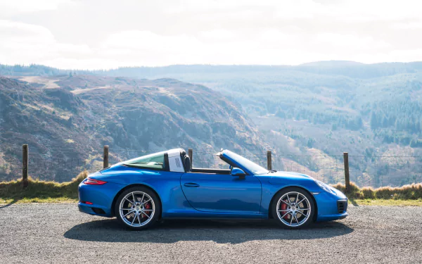  Porsche 911 Targa 4S in the Mountains