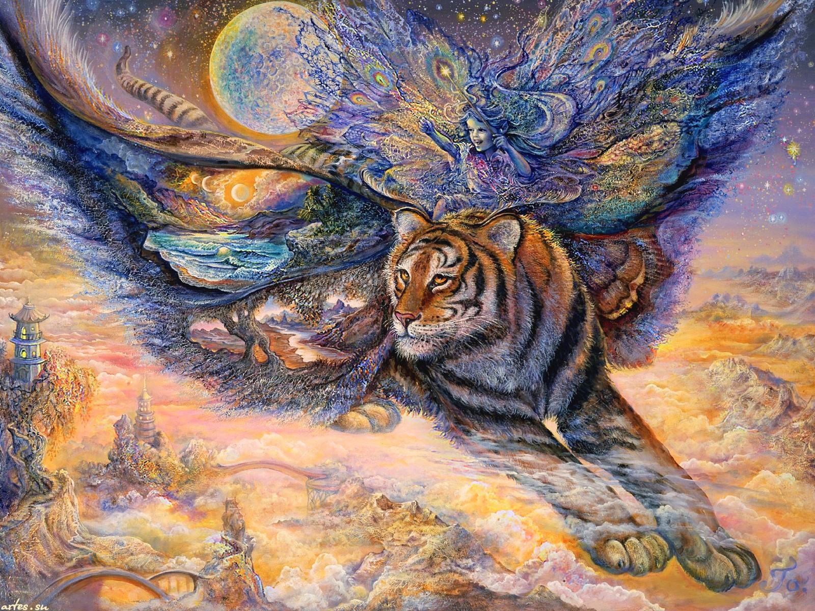 Painting by Josephine Wall by Josephine Wall