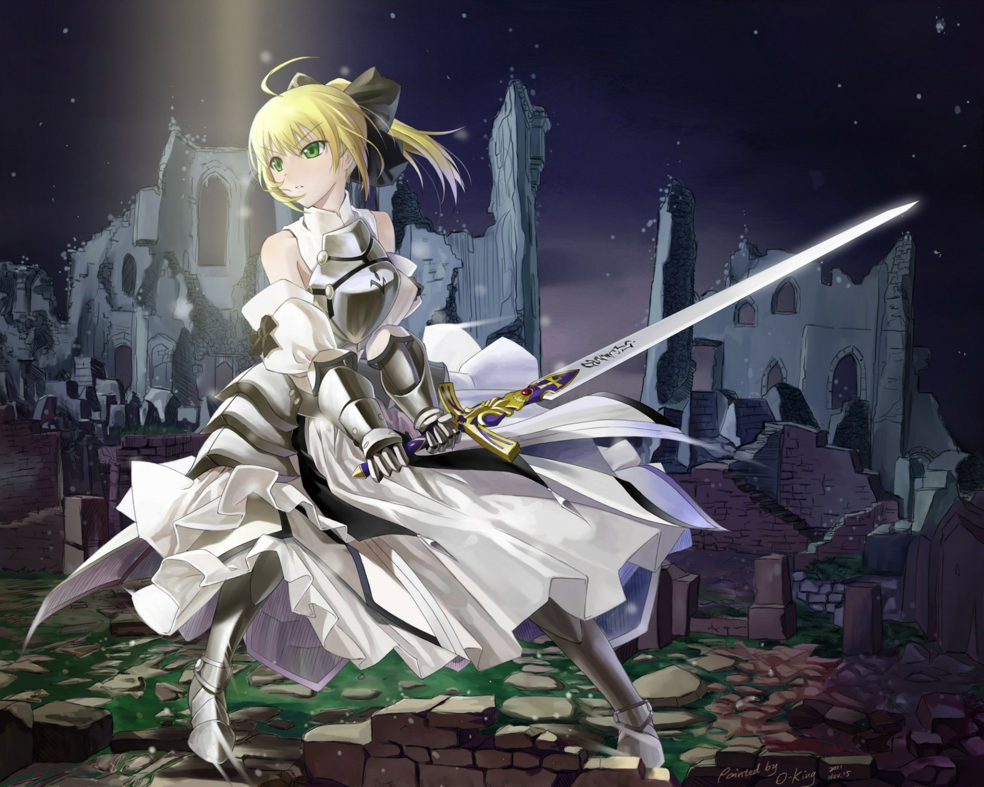 Download Saber Lily Anime Fate/unlimited Codes HD Wallpaper