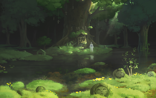 Anime Original Treehouse HD Wallpaper | Background Image