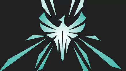 Minimalist 8K Ultra HD PC wallpaper featuring a stylized, abstract design inspired by Zofia from Tom Clancy's Rainbow Six: Siege.