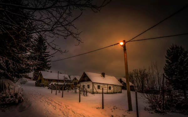  Winter Street at Night