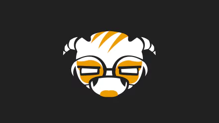 Minimalist 8K Ultra HD PC wallpaper featuring Dokkaebi from Operation White Noise in Tom Clancy's Rainbow Six: Siege with bold orange and white graphic design.