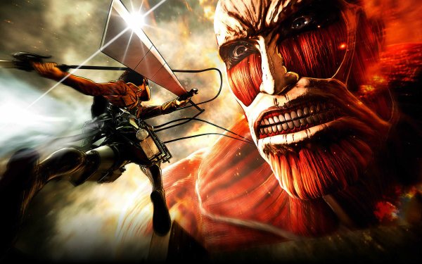 Anime Attack On Titan Eren Yeager Colossal Titan Weapon Blade HD Wallpaper | Background Image