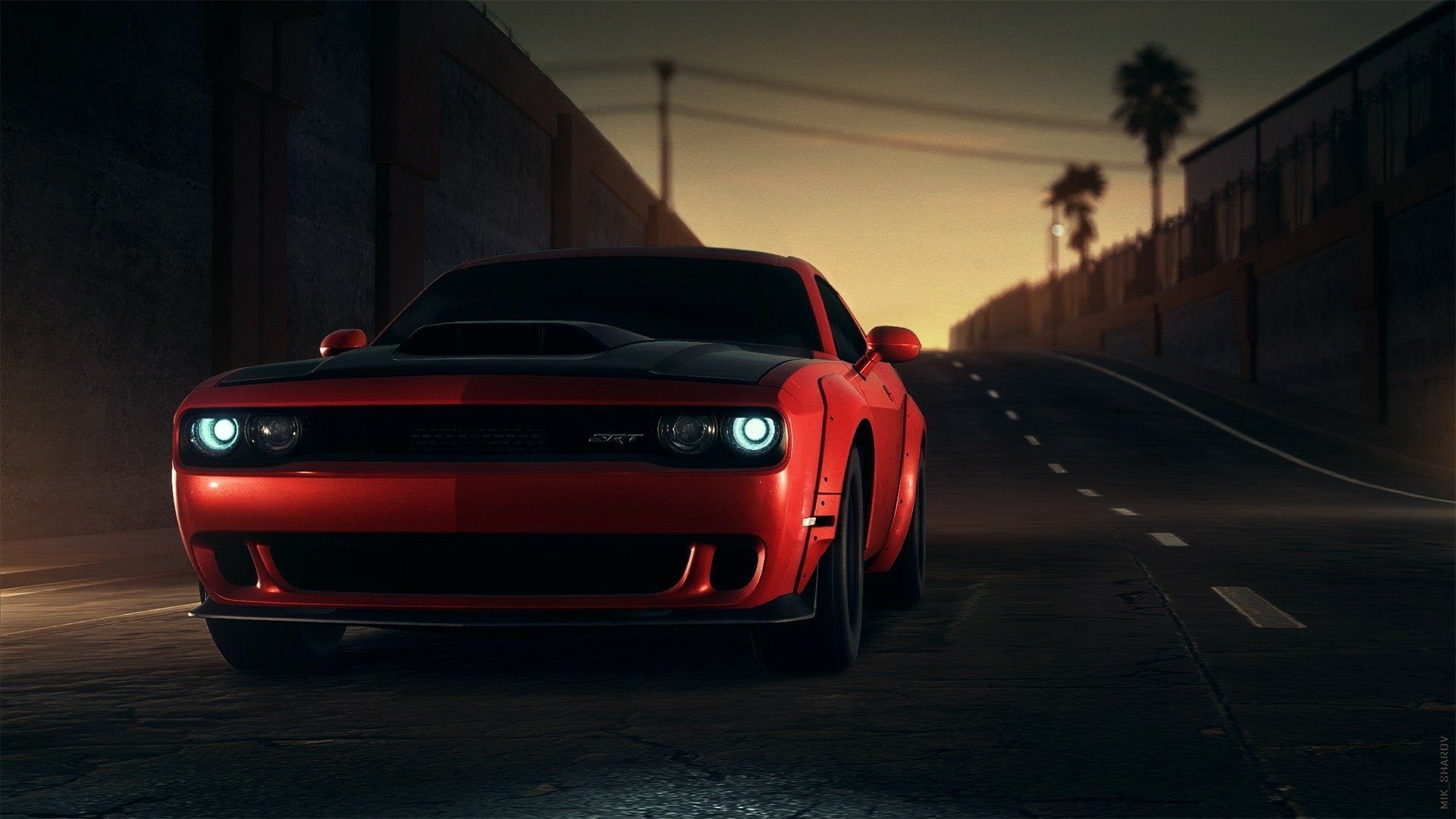 Dodge Challenger SRT Papel de Parede HD Plano de Fundo 1920x1080