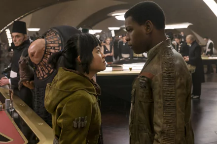 Rose Tico Kelly Marie Tran John Boyega Finn (Star Wars) movie Star Wars: The Last Jedi HD Desktop Wallpaper | Background Image