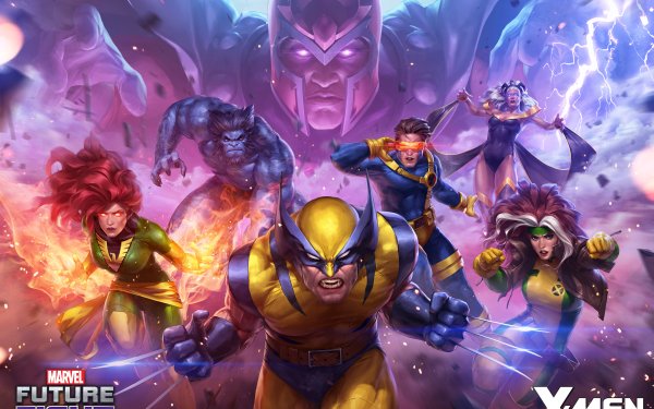 Video Game Marvel: Future Fight Wolverine Beast Storm Cyclops Marvel Comics Jean Grey Phoenix X-Men Magneto HD Wallpaper | Background Image