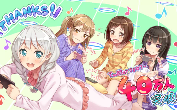 Eve Wakamiya Rinko Shirogane Arisa Ichigaya Tsugumi Hazawa Anime BanG Dream! HD Desktop Wallpaper | Background Image
