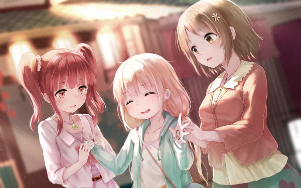 Chieri Ogata Kanako Mimura Anzu Futaba Anime The iDOLM@STER Cinderella Girls HD Desktop Wallpaper | Background Image