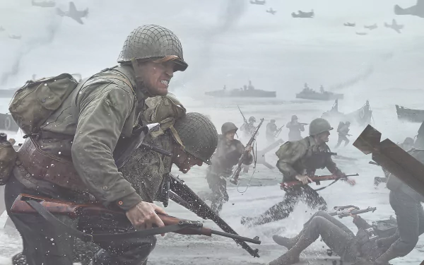 video game Call of Duty: WWII HD Desktop Wallpaper | Background Image