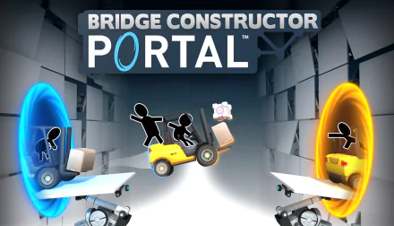 video game Bridge Constructor Portal HD Desktop Wallpaper | Background Image