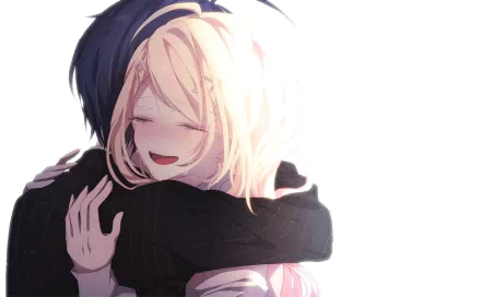 Shuichi Saihara Kaede Akamatsu video game Danganronpa V3: Killing Harmony HD Desktop Wallpaper | Background Image