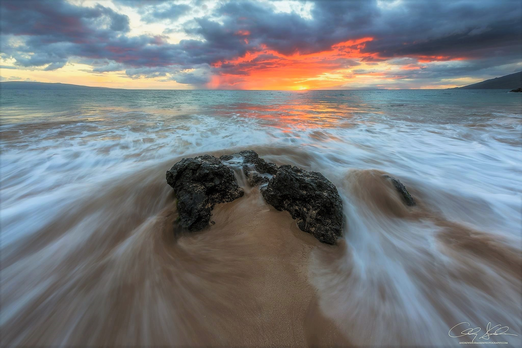 Beach Sunset by Andrew Shoemaker