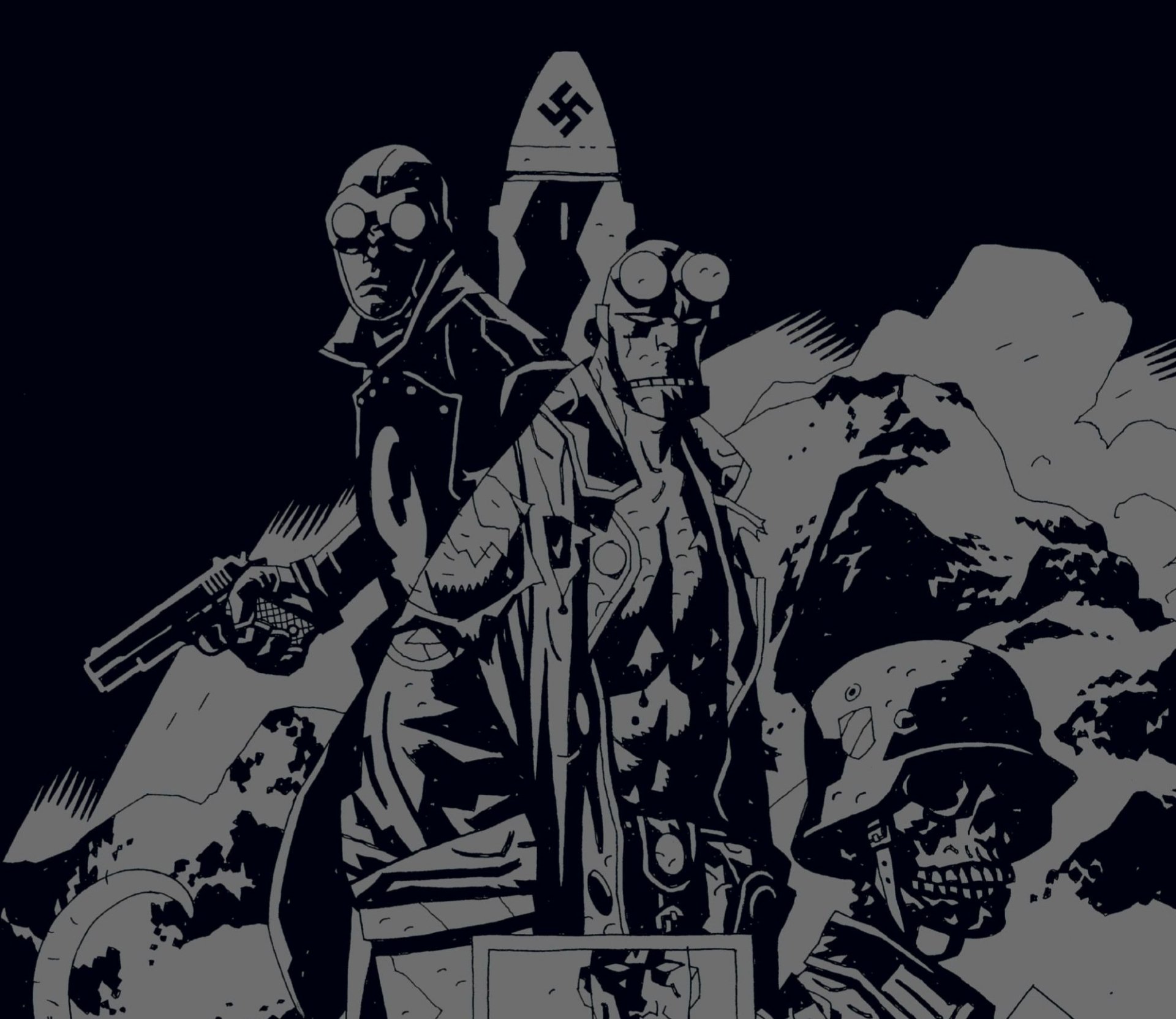 Download Lobster Johnson Comic Hellboy HD Wallpaper