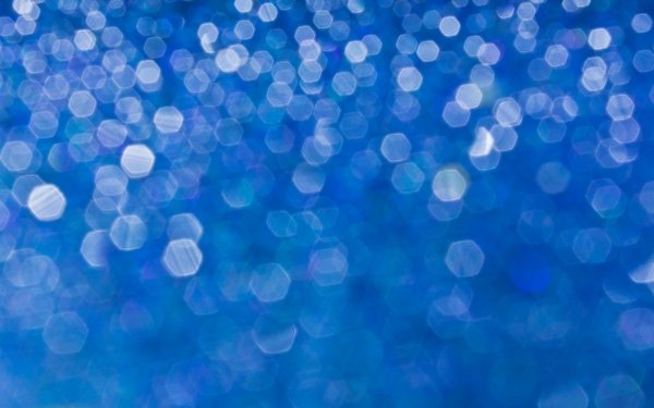 Artistic Bokeh Hexagon Blue HD Wallpaper | Background Image