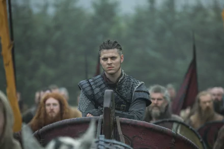 4K Ultra HD desktop wallpaper featuring Ivar The Boneless from the TV show Vikings (2013), shown in a detailed, atmospheric medieval setting.