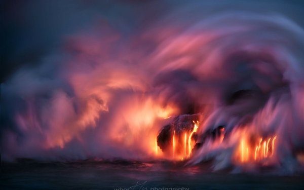 Earth Volcano Volcanoes Lava HD Wallpaper | Background Image