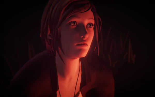  Chloe Price near the fire