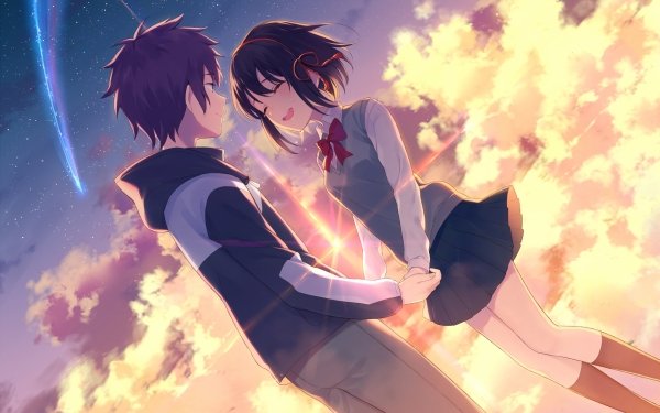 Anime Your Name. Mitsuha Miyamizu Taki Tachibana HD Wallpaper | Background Image