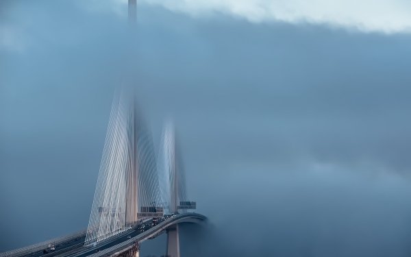 Man Made Bridge Bridges Fog HD Wallpaper | Background Image