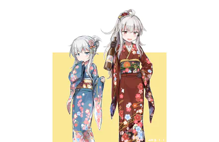 Gangut (Kancolle) Hibiki (Kancolle) Anime Kantai Collection HD Desktop Wallpaper | Background Image