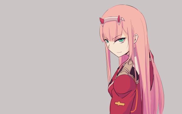 Anime Darling in the FranXX Zero Two Pink Hair Long Hair Blue Eyes HD Wallpaper | Background Image