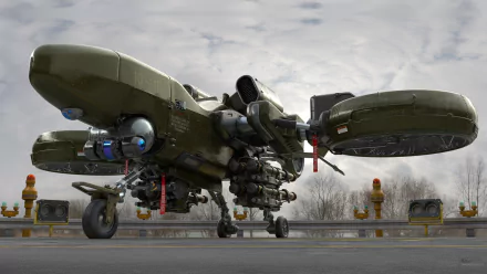 military vehicle Sci Fi aircraft HD Desktop Wallpaper | Background Image
