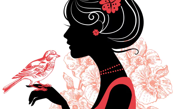  Flower Girl with Bird
