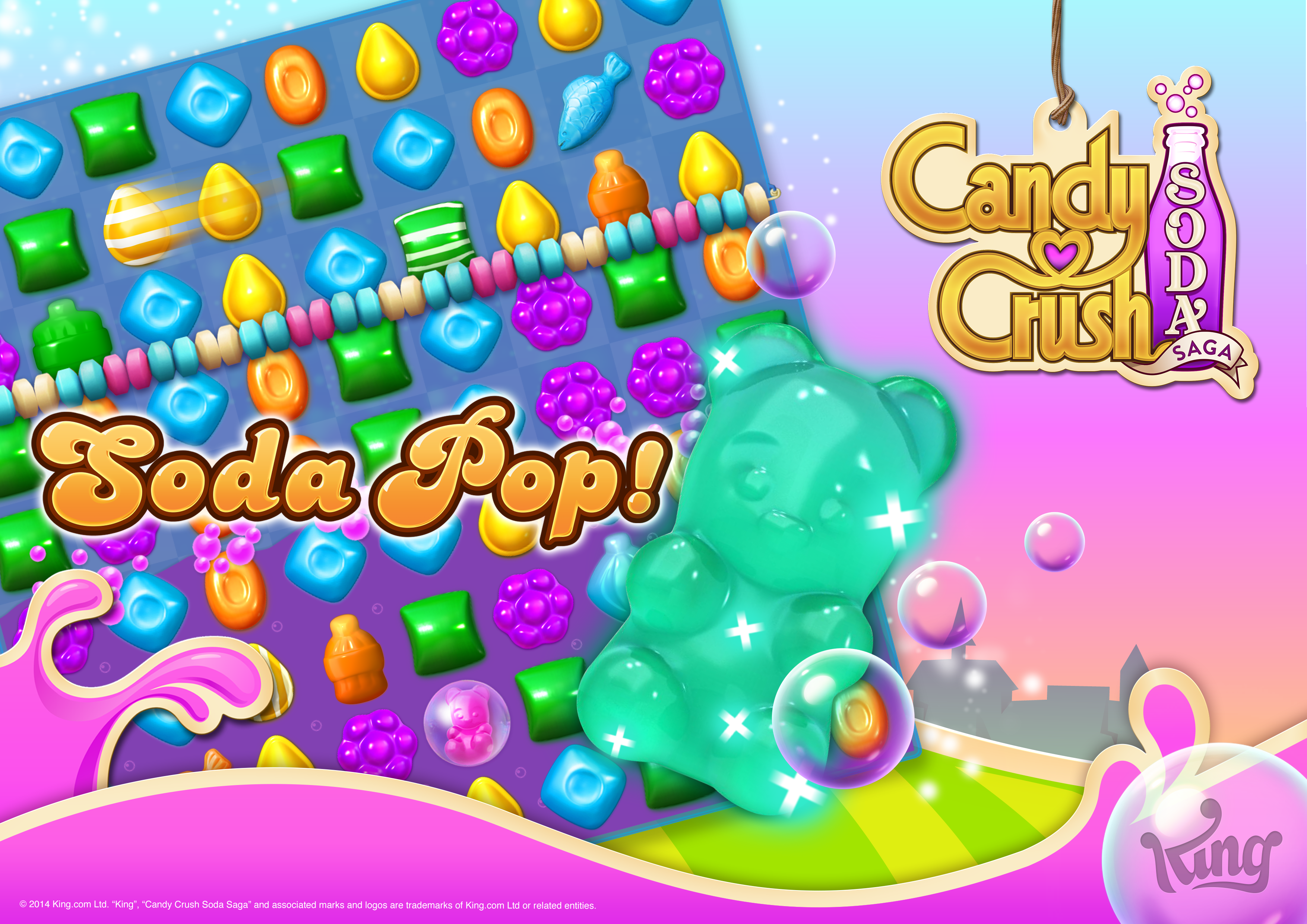 Candy Crush Soda Saga (by King.com Limited) - iOS / Android - HD Gameplay  Trailer 