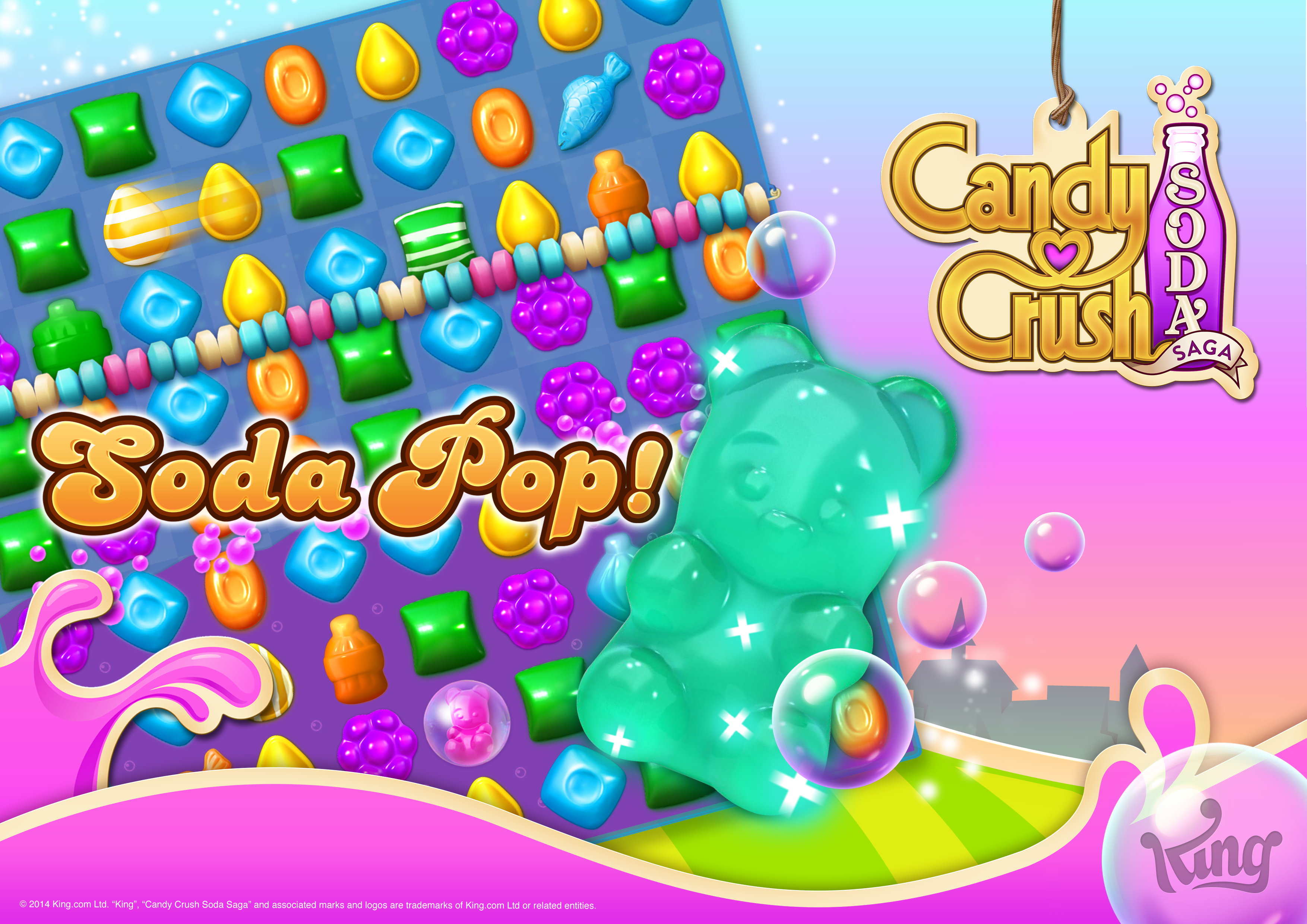 Video Game Candy Crush Soda Saga HD Wallpaper