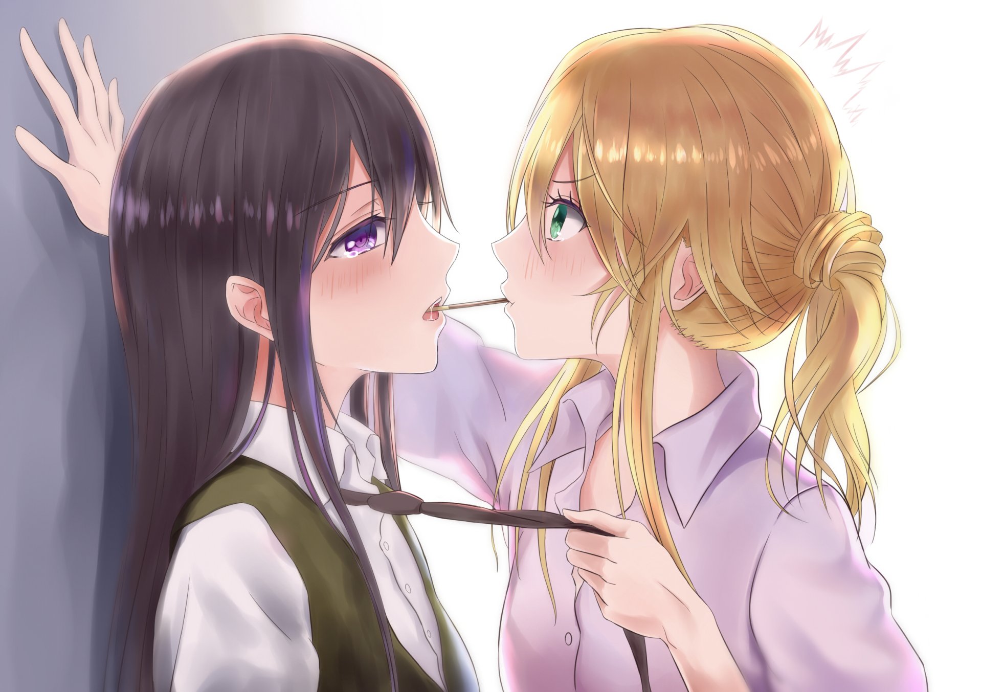 Citrus Anime Yuri HD Wallpaper - Mei and Yuzu Aihara by しがつ