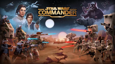 AT-ST stormtrooper Princess Leia Organa Han Solo Darth Vader video game Star Wars: Commander HD Desktop Wallpaper | Background Image